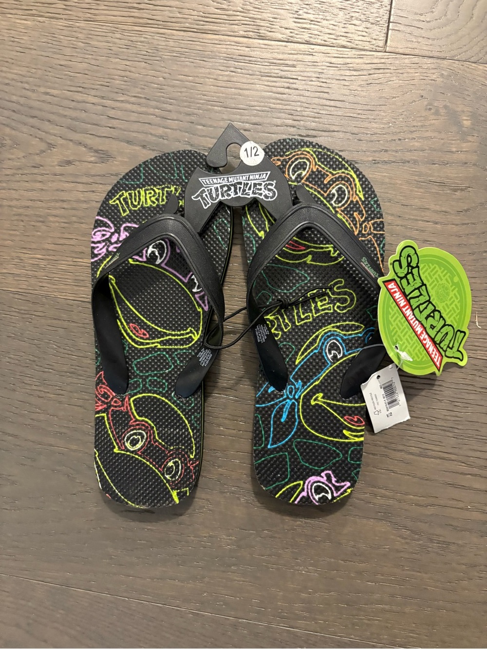 Old navy kids flip flop slippers sz 1/2 kids NWT ret $39